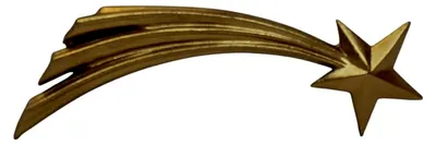 Produktbild von Miniaturzubehör Goldener Komet 9 cm Holz handbemalt, für Krippen und Puppenhäuser