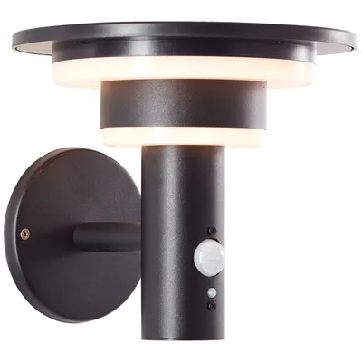 Produktbild von LED Außen Wandlampe, Solar, Bewegungsmelder, 19 x 21 x 21cm, 3W, 430lm