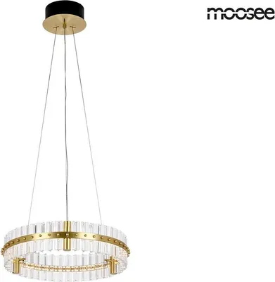 Produktbild von Moosee Hanging Lamp Saturnus 47 Gold - LED, Kristall, gebürsteter Stahl