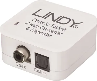 Produktbild von Lindy SPDIF Digital / Toslink Audio Converter, Toslink, RCA, 46 mm, 24 mm, 46 mm