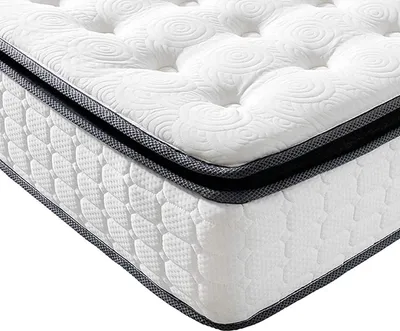 Produktbild von Vesgantti Matratze 90x200 7-Zonen Taschenfederkernmatratze Modern Tonnentaschenfederkernmatratze (H4, Fashion Pillow-top 27cm)