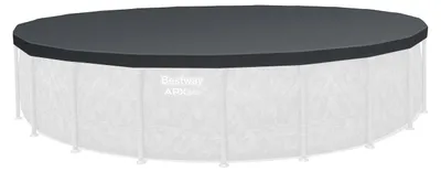 Produktbild von Bestway® Ersatzteil Flowclear™ PVC-Abdeckplane (schwarz) für Power Steel™ und Hydrium Pool bis Ø 610 cm