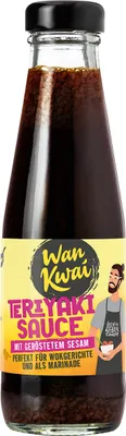 Produktbild von Wan Kwai Teriyaki Sauce mit mild geröstetem Sesam in Vegan 200ml