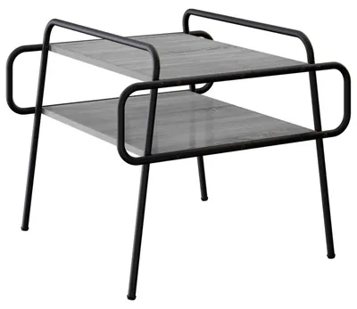 Obrázek produktu pro Konferenční stolek, šedá barva Sonoma, rozměry 50 x 50 x 51 cm, materiál: dřevo