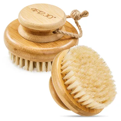Produktbild von 4FIZJO Anti-Cellulite Trockenmassage-Bürste, mit Naturborsten, Silikon-Noppen für Hautstraffung