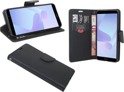 Obrázok produktu pre Puzdro na mobilný telefón Honor 7S flipové puzdro ochranné puzdro na smartfón čierne