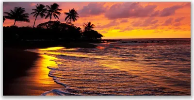 Produktbild von Glasbilder 140x70 Wandbild Druck auf Glas Meer Landschaft