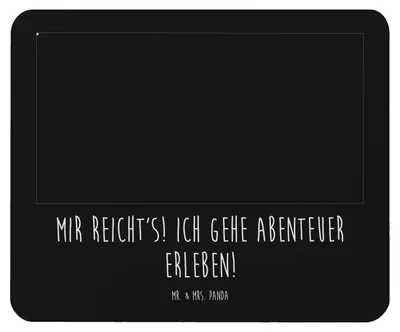 Produktbild von Mr. & Mrs. Panda Mouse Pad Einhorn Bergsteiger - Schwarz - Geschenk, Mauspad, notebook, Reisen, Unicorn, Urlaub, Abenteuer, laptop mousepad, pc, Berge, Einhörner