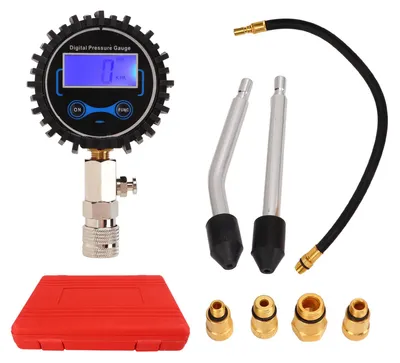 Produktbild von Kompressionstester-Kit, LCD-Bildschirm, digitale Anzeige, professionelles Messgerät, universell für Benzinmotoren