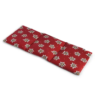 Produktbild von Rapssamenkissen 20x50cm groß 3-Kammer - Wärmekissen, Körnerkissen - Blume-Edelweiß