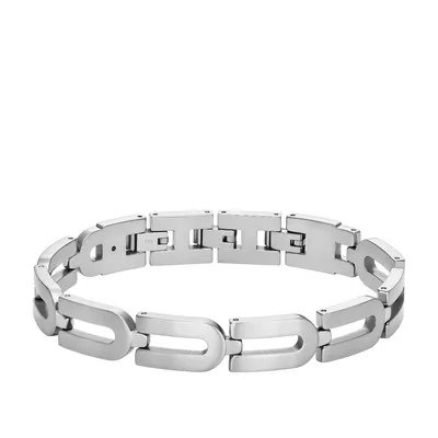 Produktbild von Heritage D-Link Gliederarmband aus Edelstahl von Fossil