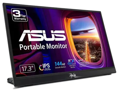 Produktbild von ASUS ZenScreen MB17AHG, 43,9 cm (17.3"), 1920 x 1080 Pixel, Full HD, LCD, 5 ms, Schwarz