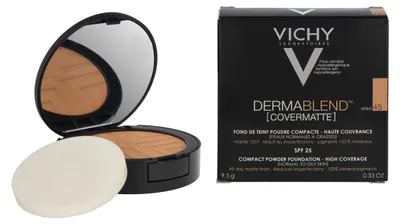 Produktbild von Vichy Dermablend Covermatte Puder-Make-up mit mattierender Wirkung 45 Gold 9,5 g