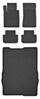 Imagen del producto de Alfombrillas de goma + bandeja de maletero para Citroen Berlingo II 2008-2018 – juego de 3 piezas, , a medida – Wielganizator Semi-Universal