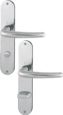 Produktbild von HOPPE Langschildgarnitur Den.E1310Z/302 VA F69 SK/OL 78mm DIN L/R - 2820977