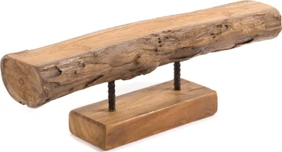 Produktbild von KERZENSTÄNDER "LUMIO" | Mahagoni, 62 cm | Holzboard mit Standfuß