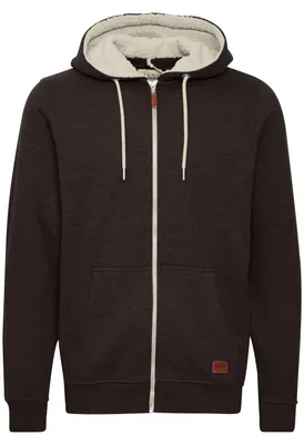 Produktbild von BLEND BHHulker Herren Sweatjacke Kapuzenjacke Zip-Hoodie Pullover mit Teddy-Futter Kängurutasche Rippbündchen Baumwollmischung Regular fit