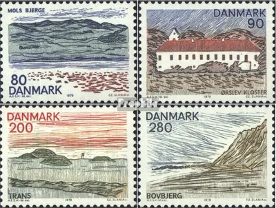 Produktbild von Briefmarken Dänemark 1979 Mi 690-693 (kompl.Ausg.) postfrisch Dänsche Regionen VI