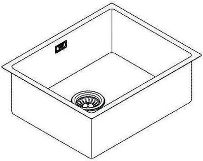 Immagine prodotto di Lavello in acciaio inox GROHE K700U 450 x 550 mm 31574SD1