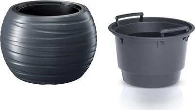 Produktbild von Anthrazit Labyrinth 43,6 cm runder Topf mit Einsatz