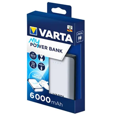 Produktbild von Varta Powerbank 6000 mAh mit beschreibbarer Oberfläche inkl. Stift & Schablonen