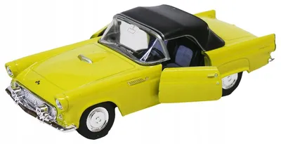 Produktbild von Welly Ford Thunderbird 1955 Modellauto 1:32 Gelb