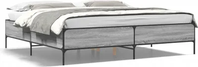 Obrázok produktu pre vidaXL Rám postele šedý Sonoma 180x200 cm materiál na báze dreva a kovu