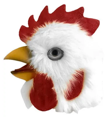 Imagen del producto de Omgoods: Divertida máscara de látex con forma de gallo, ideal para fiestas