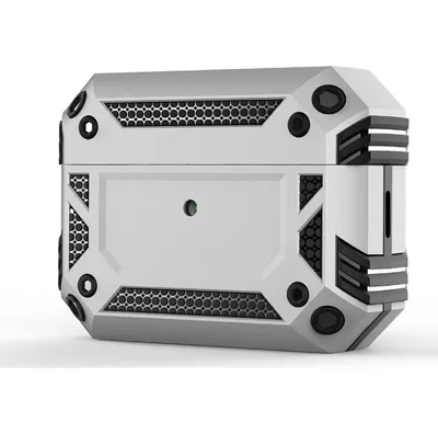 Produktbild von Mobigear Armor  Apple AirPods Pro 2 Stoßfeste Hardcase Hülle - Silber