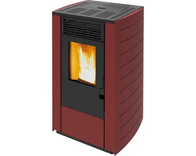 Produktbild von Pelletofen Westminster WPO 7G Stahl bordeaux 7,5 kW