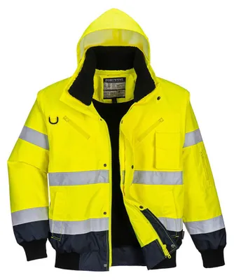 Immagine prodotto di Portwest C465 Giacca da pilota con avviso a contrasto giallo/marino taglia M
