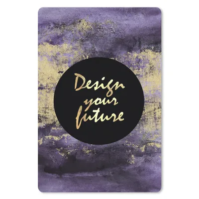 Produktbild von MuchoWow® Mauspad Mousepad Zitat - Zukunft - Schwarz - Gold 40x60 cm - Mousepads - Maus Mat - Pad - Mausunterlage - Schreibtisch Accesoire