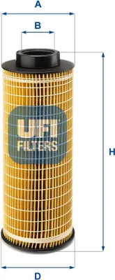 Produktbild von Ölfilter UFI 25.044.00 Filtereinsatz für SCANIA 4 - series R I R II S T