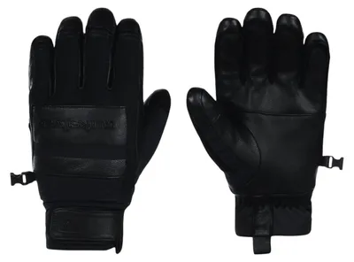 Immagine prodotto di Guanti da snowboard e sci da uomo Quiksilver, in pelle nera, taglia S