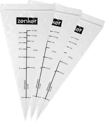 Obrázok produktu pre ZENKER Schmelzspritzbeutel 10-tlg, Kunststoff, transparent