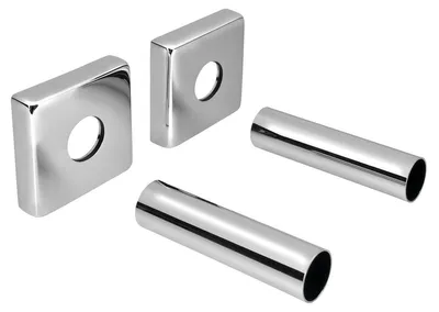 Produktbild von Sapho Abdeck-Rosette, Set, quadratisch, Chrom