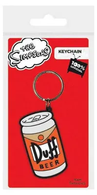 Immagine prodotto di The Simpsons - Portachiavi "Duff Beer", gomma CD243 (taglia unica) (arancione)