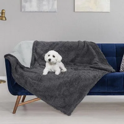 Produktbild von Famanu Hundedecke Waschbar, Wasserfest, 127 x 152 cm, Grau