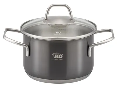 Produktbild von ELO Twice Select Topfset Edelstahl Öl-Dosiersystem Induktion schwarz 4-teilig