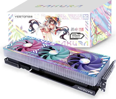 Produktbild von (Yeston) RX7900XT-20GD6 Sugar YA Grafická karta 20G/320bit/GDDR6 Paměť DP*3+HDMI Rozhraní Dvojitý kulový ventilátor se světelným efektem