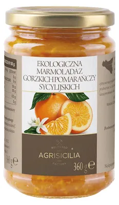 MARMOLADA Z GORZKICH POMARAŃCZY SYCYLIJSKICH BIO 360 g - AGRISICILIA