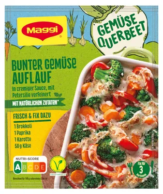 Image de Maggi Fix Légumes en croûte pour gratin de légumes multicolores paquet de 51g
