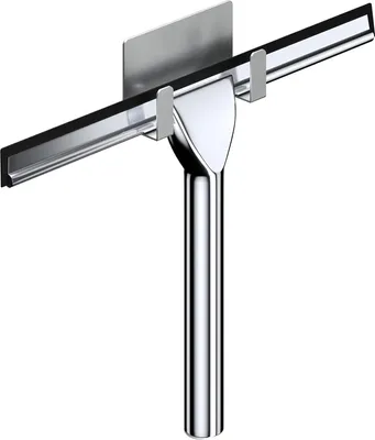 Obrázek produktu pro Chromovaná rukojeť bez otvorů – ruční páka s háčkem a gumovou manžetou, 25 cm