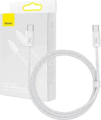 Immagine prodotto di Cavo USB-C a USB-C Baseus, 100W, 1m (bianco)