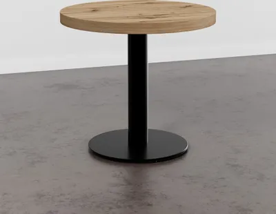 Produktbild von Runde Gastro Tischplatte | Eiche Artisan | Durchmesser 80 cm