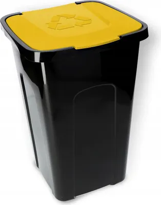 Obrázok produktu pre Kontajnery na triedenie odpadu – sada 4 kontajnerov – 50 l na kontajner – recyklácia a triedenie odpadu