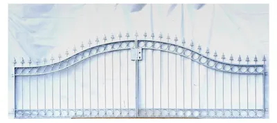Produktbild von Metall Gartentor Hoftor Doppelflügeltor Feuerverzinkt 100 400 cm