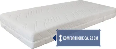 Produktbild von Federkernmatratze Maxima Plus, Beco, 22 cm hoch, von Stiftung Warentest mit "GUT" (1,8) bewertet - Härtegrad: H2 (0 kg - 100 kg), Größe: 160 x 200 cm