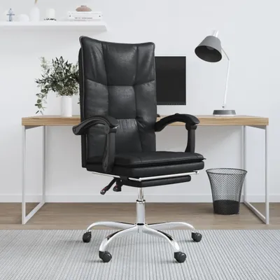 Produktbild von "im Angebot" Bürostuhl mit Liegefunktion Schwarz Kunstleder - Bürostühle CC15879