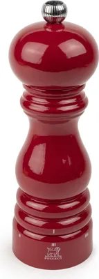 Obrázok produktu pre Peugeot Saveurs Peugeot Paris u'Select, mlynček na soľ, červený, drevo, nerezová oceľ, 180 mm, Francúzsko
